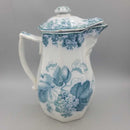 Antique Transferware Pitcher w/Lid (YVO) (409)