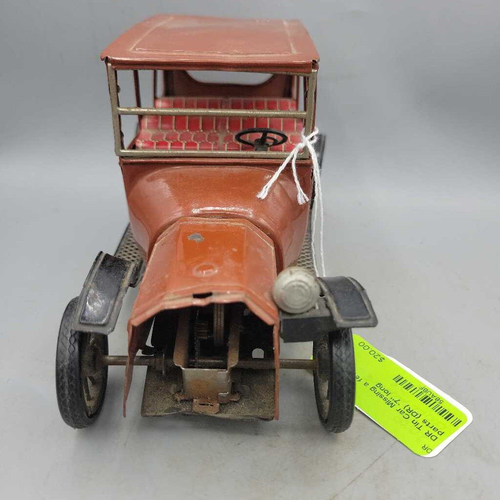 Tin Car Missing a few parts (DR)