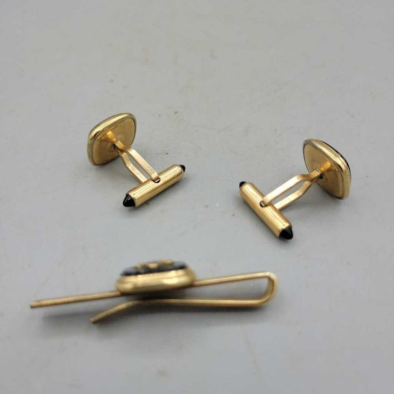 Mason's Cuff Link and Tie Pin Set