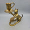 Brass Cat Candle Holder (CM0506)