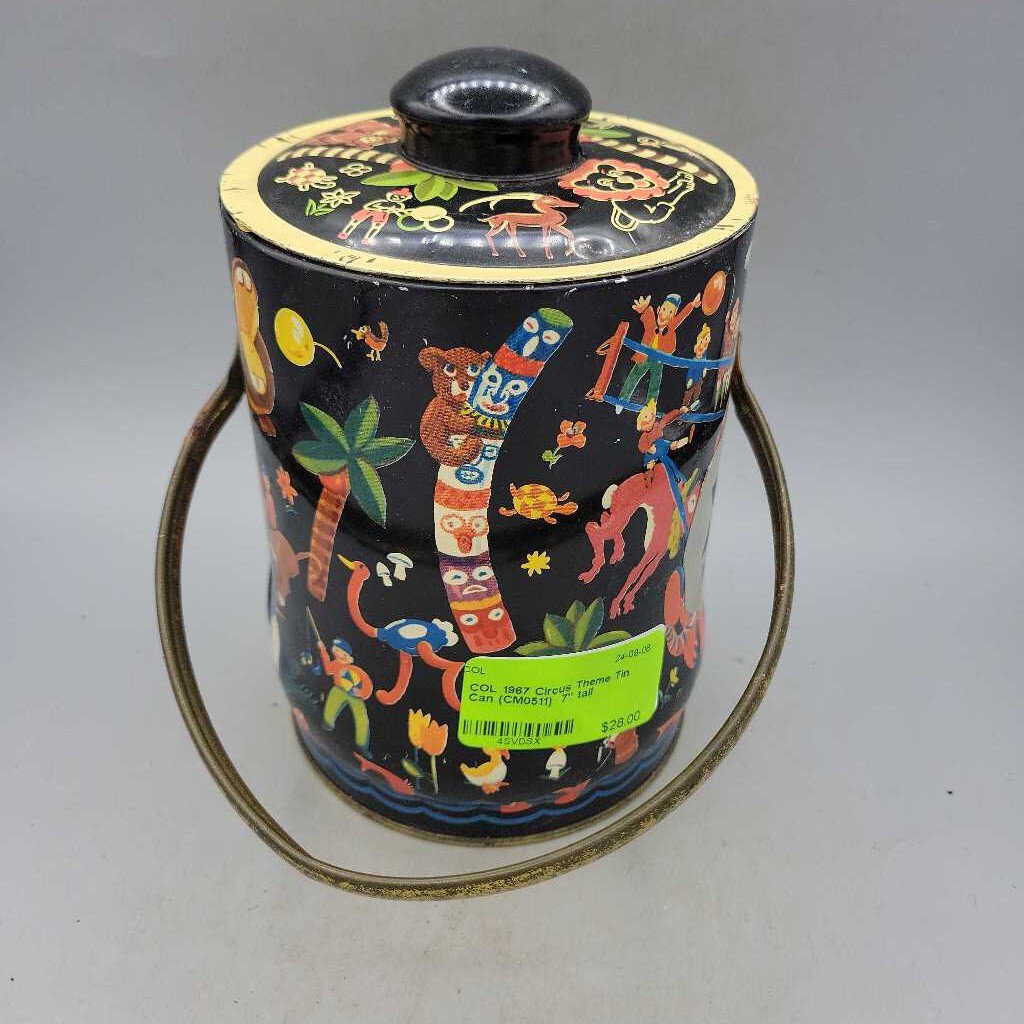 1967 Circus Theme Tin Can (CM0511)