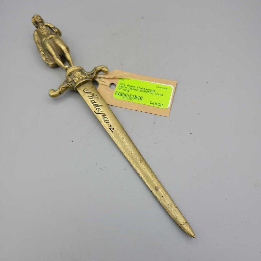 Brass Shakespeare Letter Opener (CM0512)