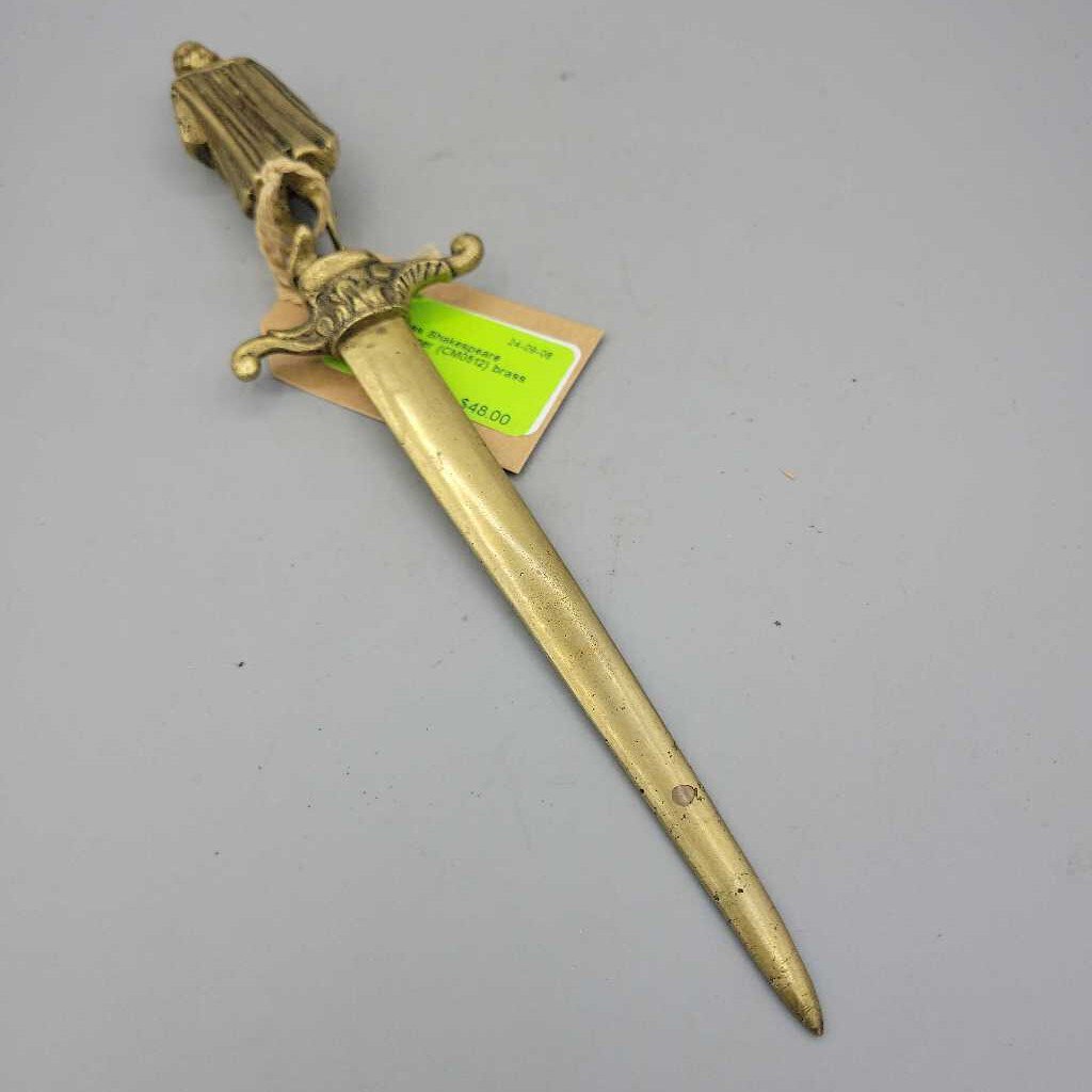 Brass Shakespeare Letter Opener (CM0512)