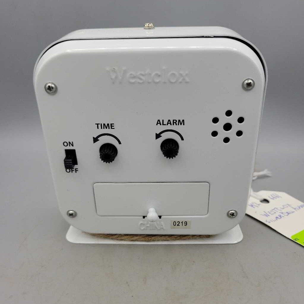 Westclox Silver Bell alarm clock working (M2) 6661