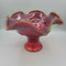 Vintage Viking Red Glass Compote (DS) 3291