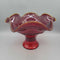 Vintage Viking Red Glass Compote (DS) 3291