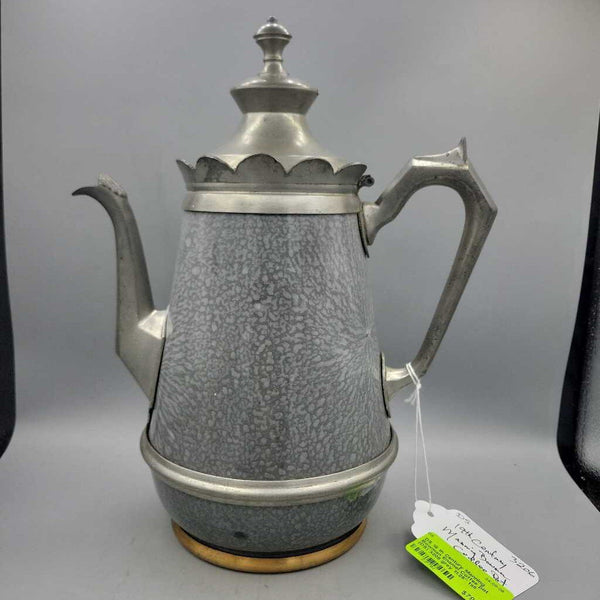 19 th Century Manning Bowman Enamel Coffee pot (DS) 3206