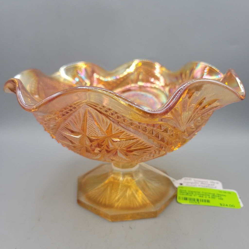 Imperial Carnival Glass Marigold Compote (RHA)