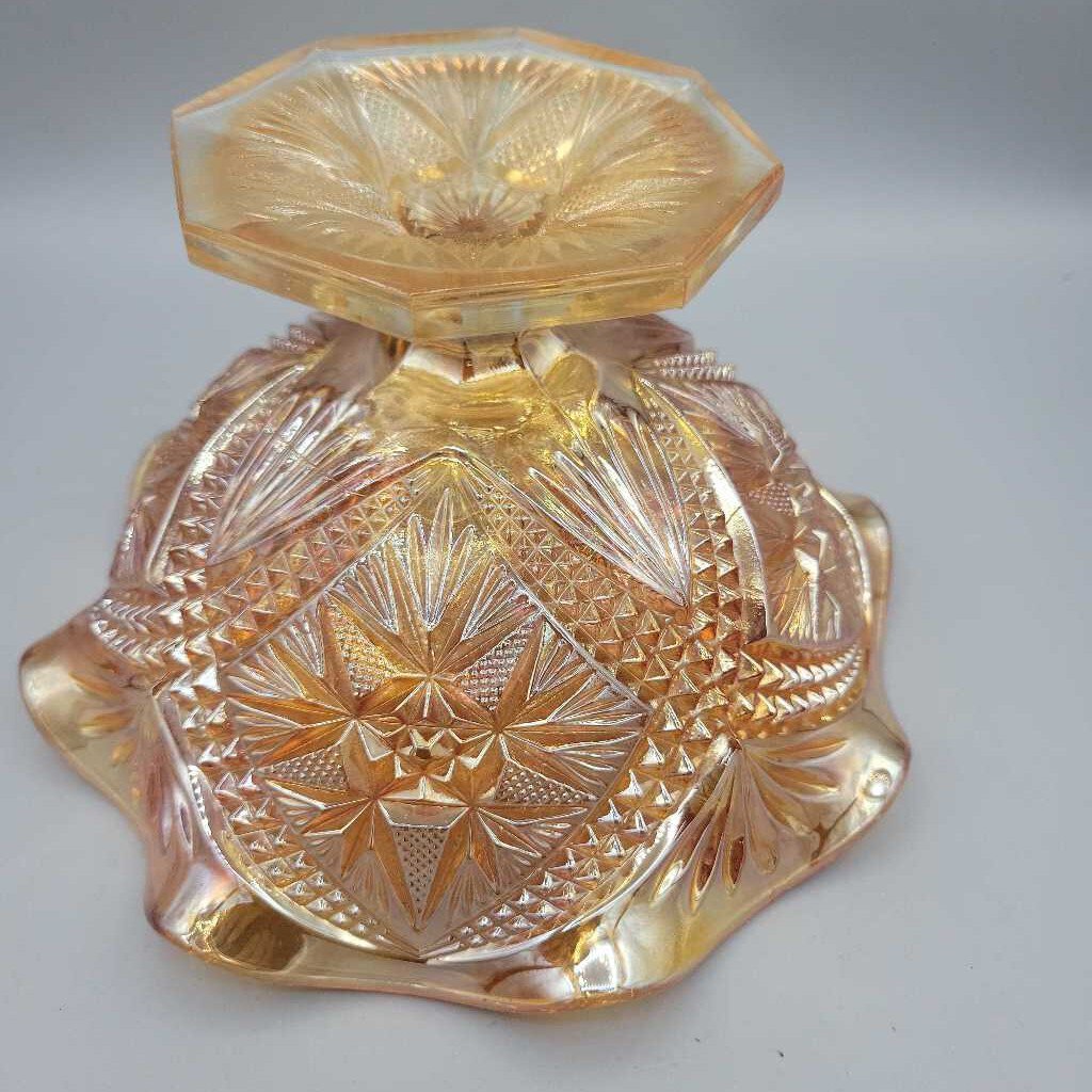 Imperial Carnival Glass Marigold Compote (RHA)