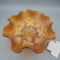 Fenton Ruffled Edge Marigold Carnival Glass Bowl (RHA)