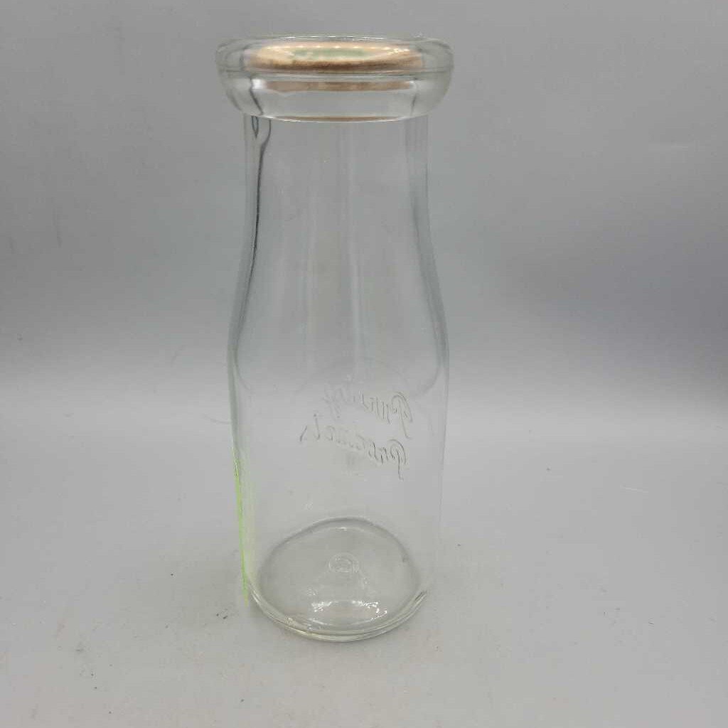 Purity Half Pint Milk Bottle with top (JAS)