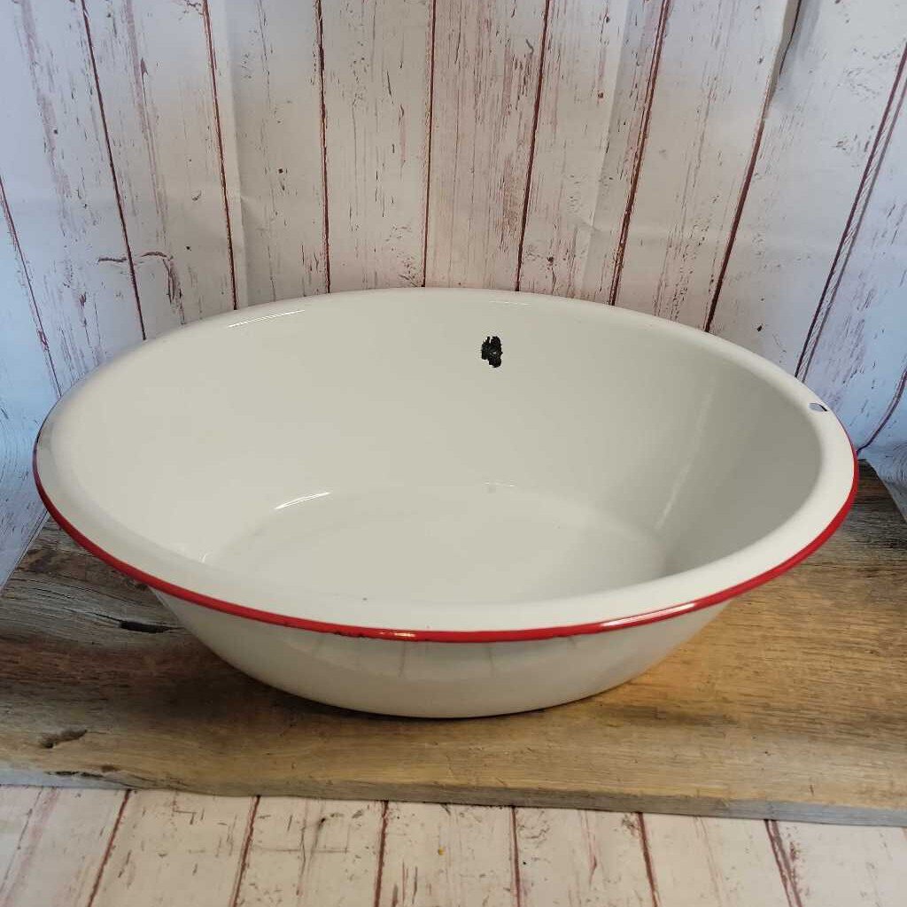 Enamel ware wash tub (JAS)