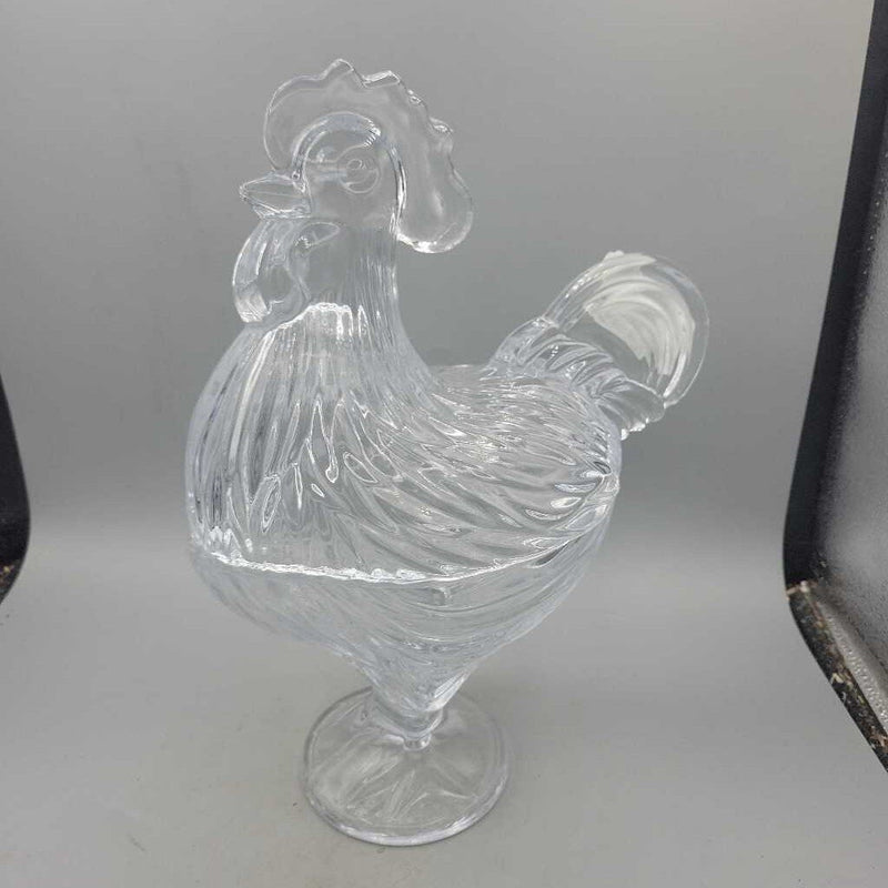 Glass Rooster Candy Dish (US2)