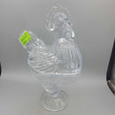 Glass Rooster Candy Dish (US2)