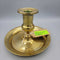 Brass Candle Holder w Large Drip Plate (CM0521)