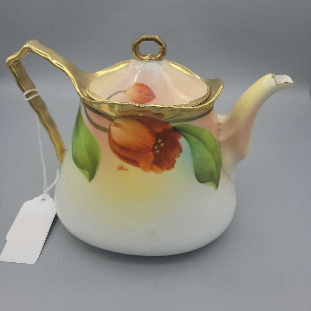 Hand Painted Prussia Tea Pot (DEB)