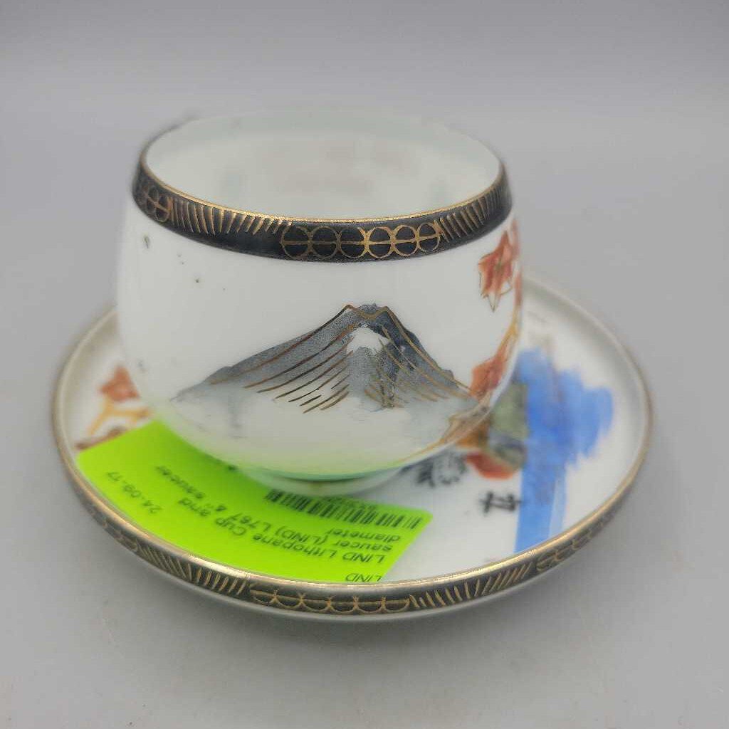 Lithopane Cup and saucer (LIND) L767