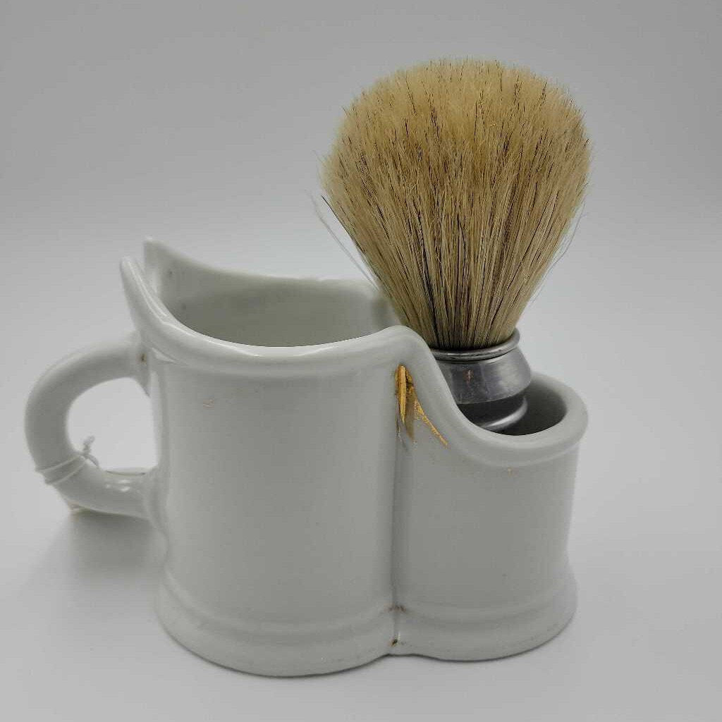 JL Vintage Shaving Mug & Brush (JL)