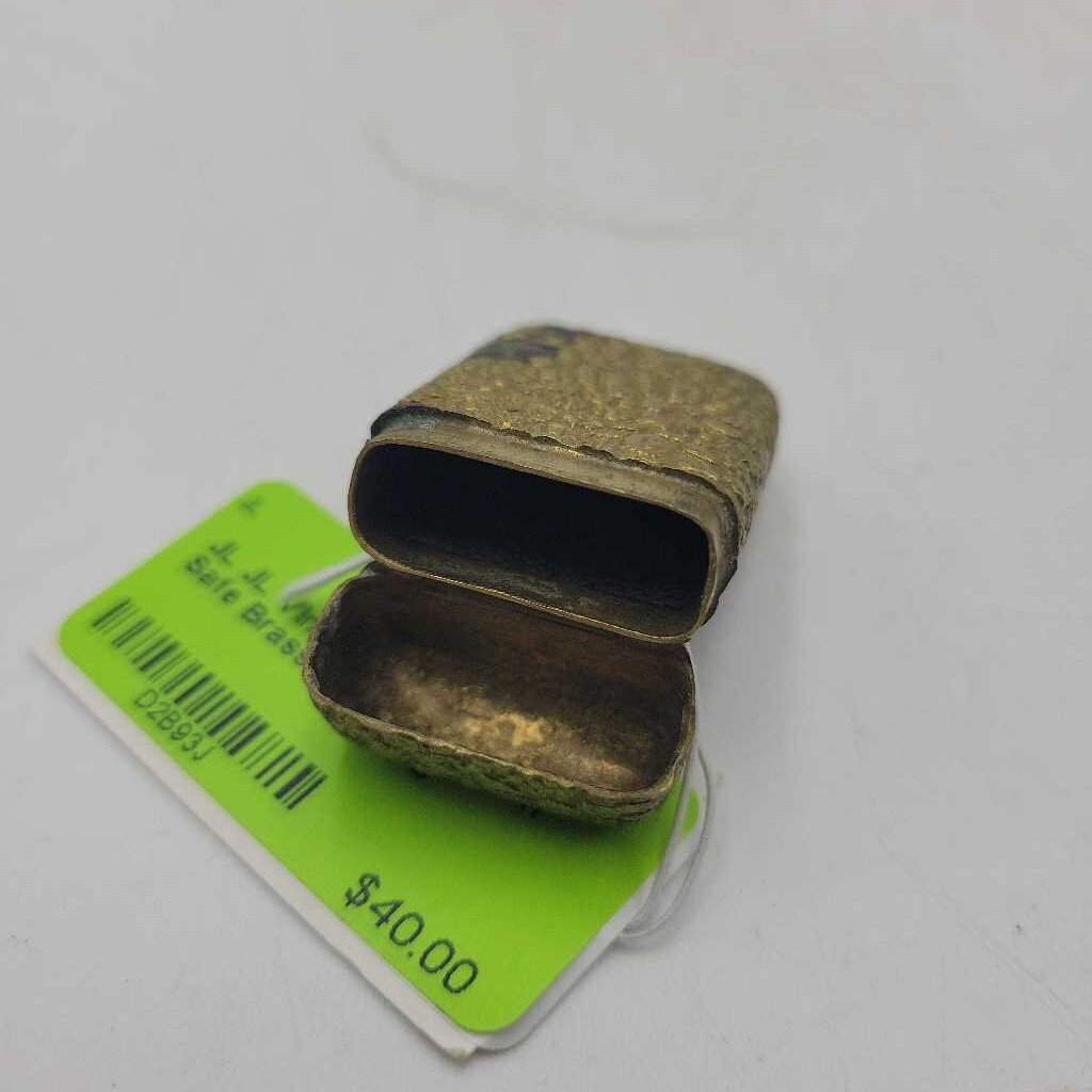JL Vintage Brass Match Safe
