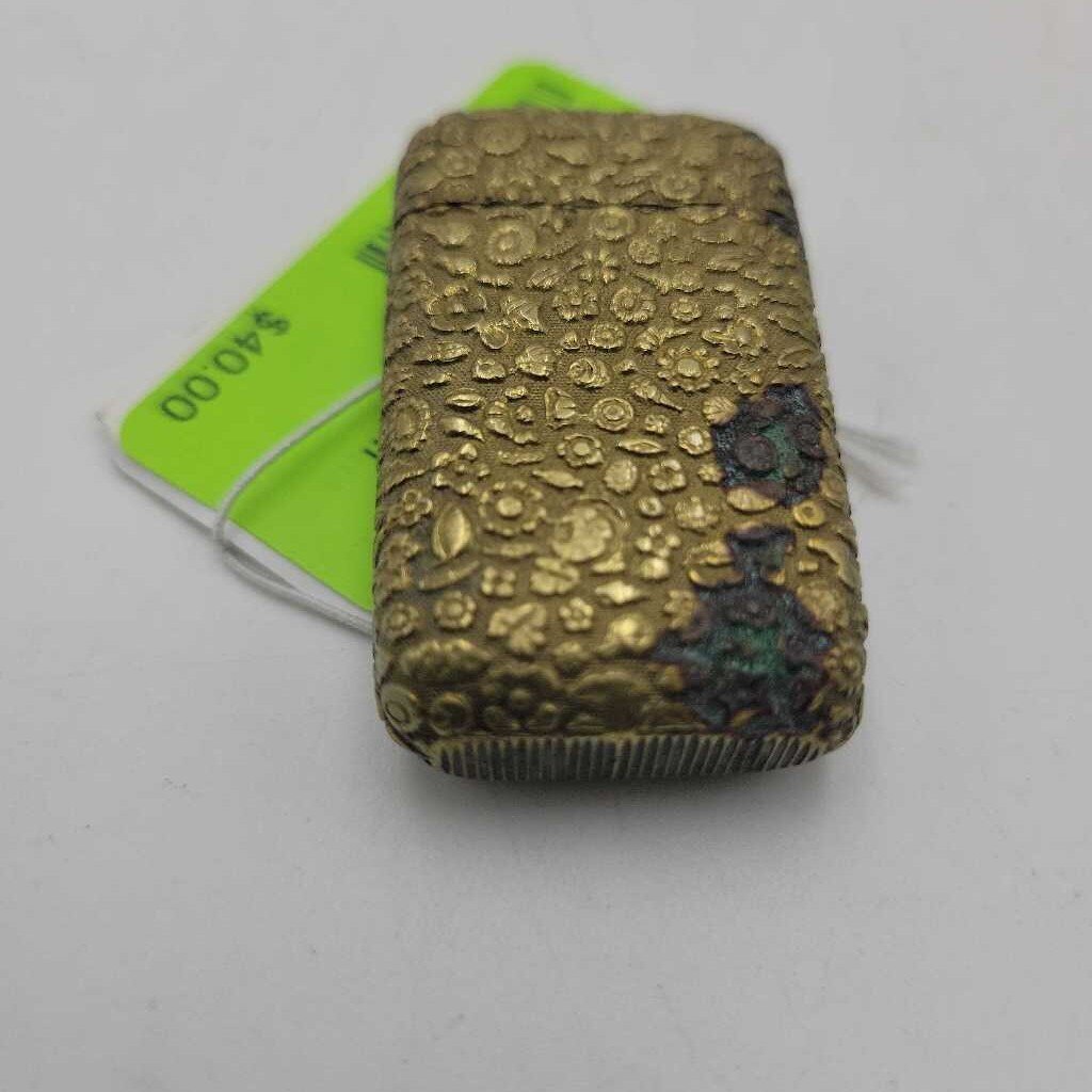 JL Vintage Brass Match Safe