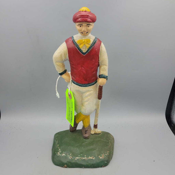 Golfer Cast Iron Door Stop (JAS)