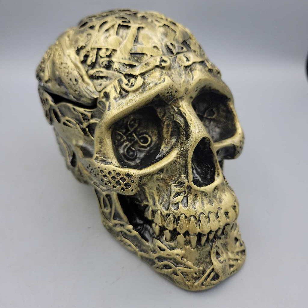 Resin Skull Box (5446)