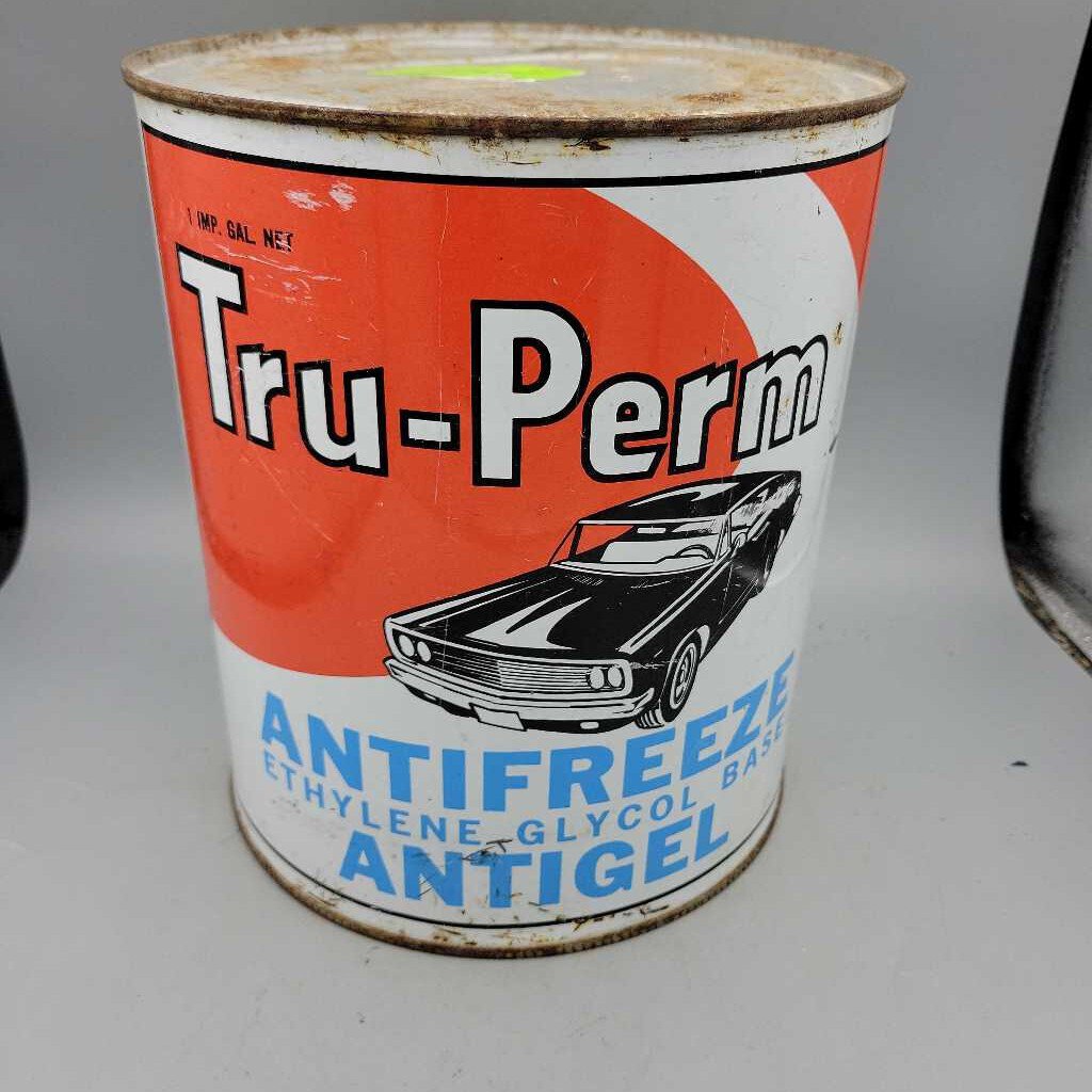 Rare Tru-Perm Antifreeze Tin