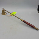 Brass Candle Snuffer w/ Wooden Handle