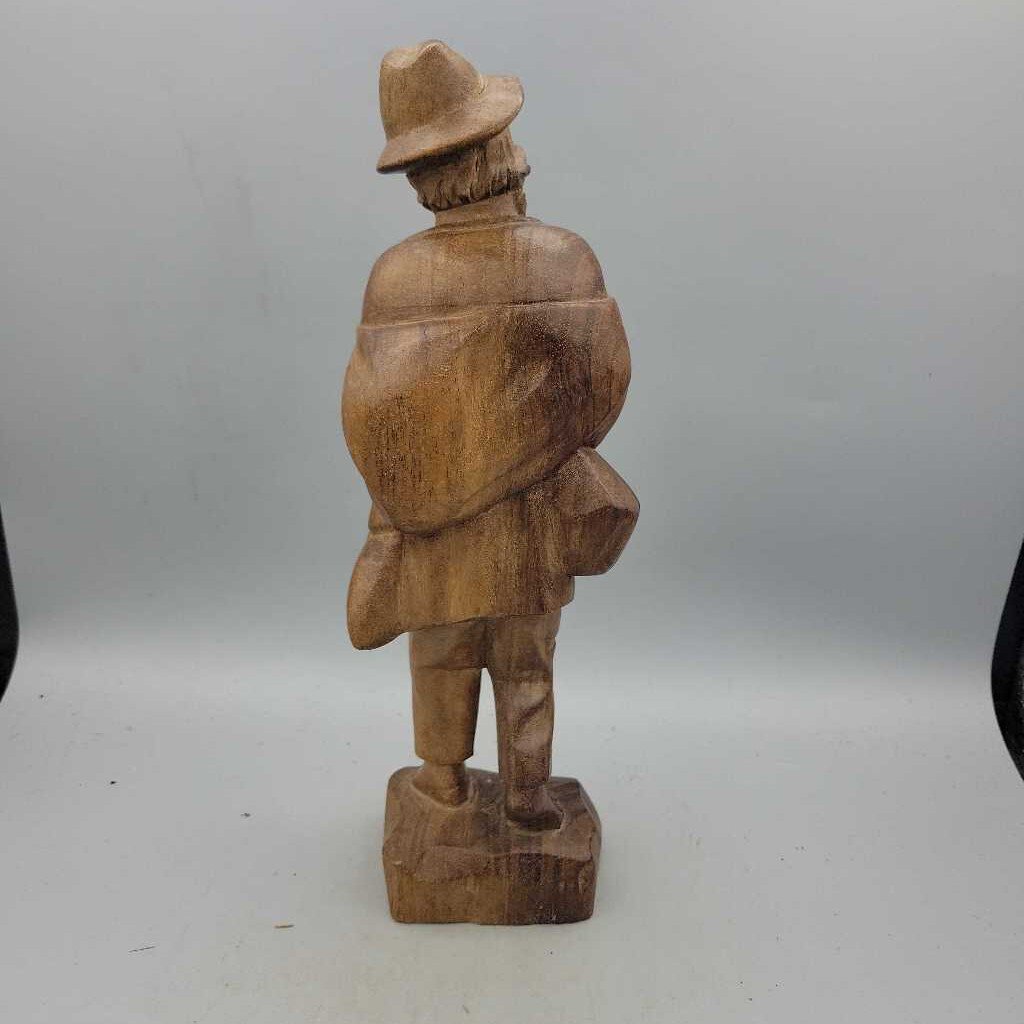 Hand Carved Wooden Man (JAS)