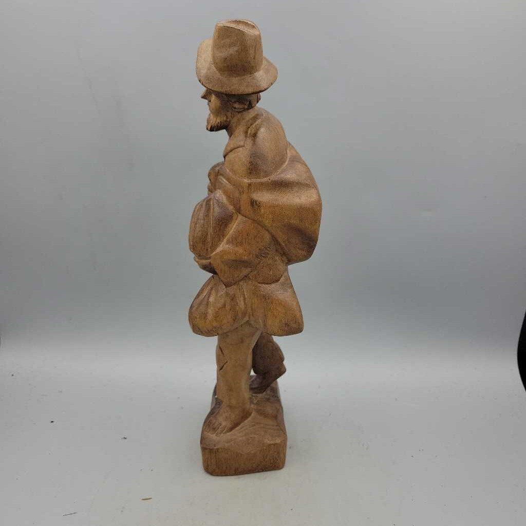 Hand Carved Wooden Man (JAS)