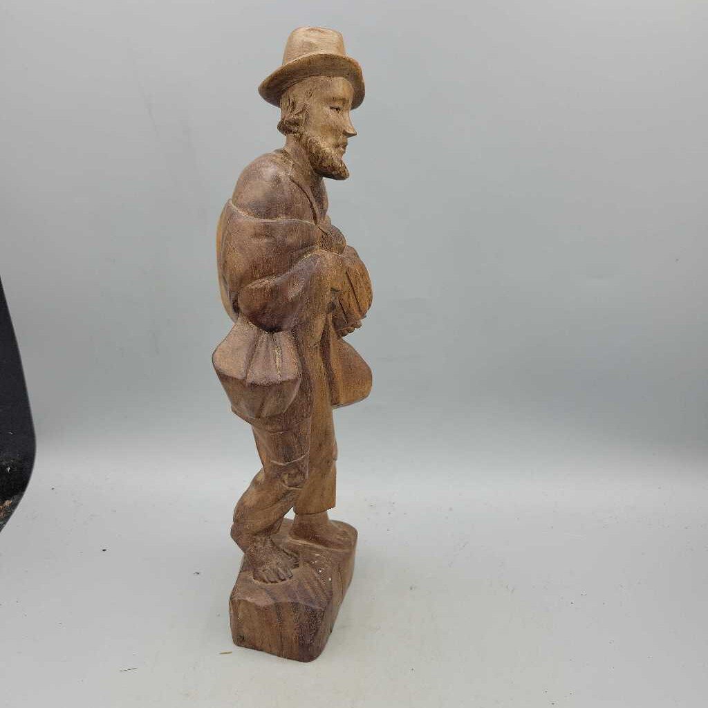 Hand Carved Wooden Man (JAS)