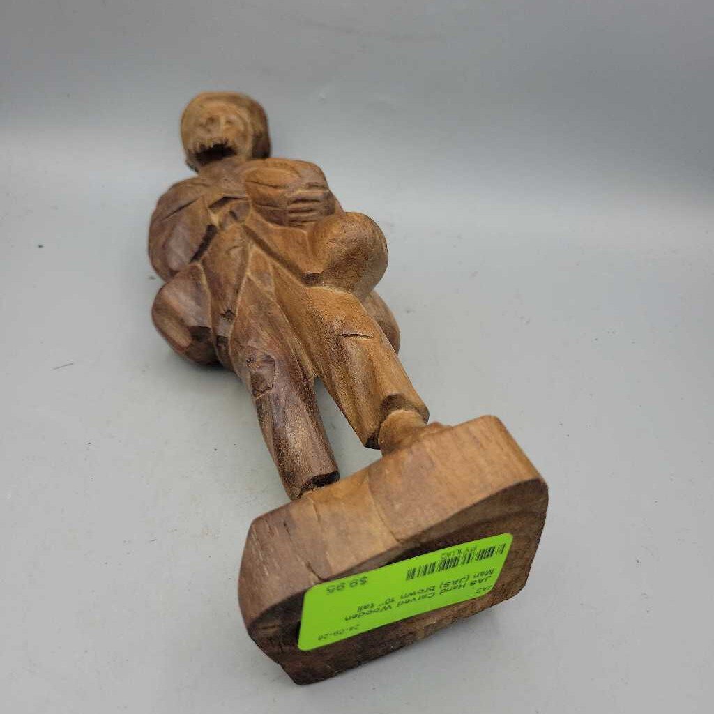 Hand Carved Wooden Man (JAS)