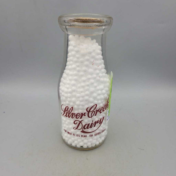 Silver Creek Dairy 1/2 Pint Milk Bottle Hamilton (Jef)