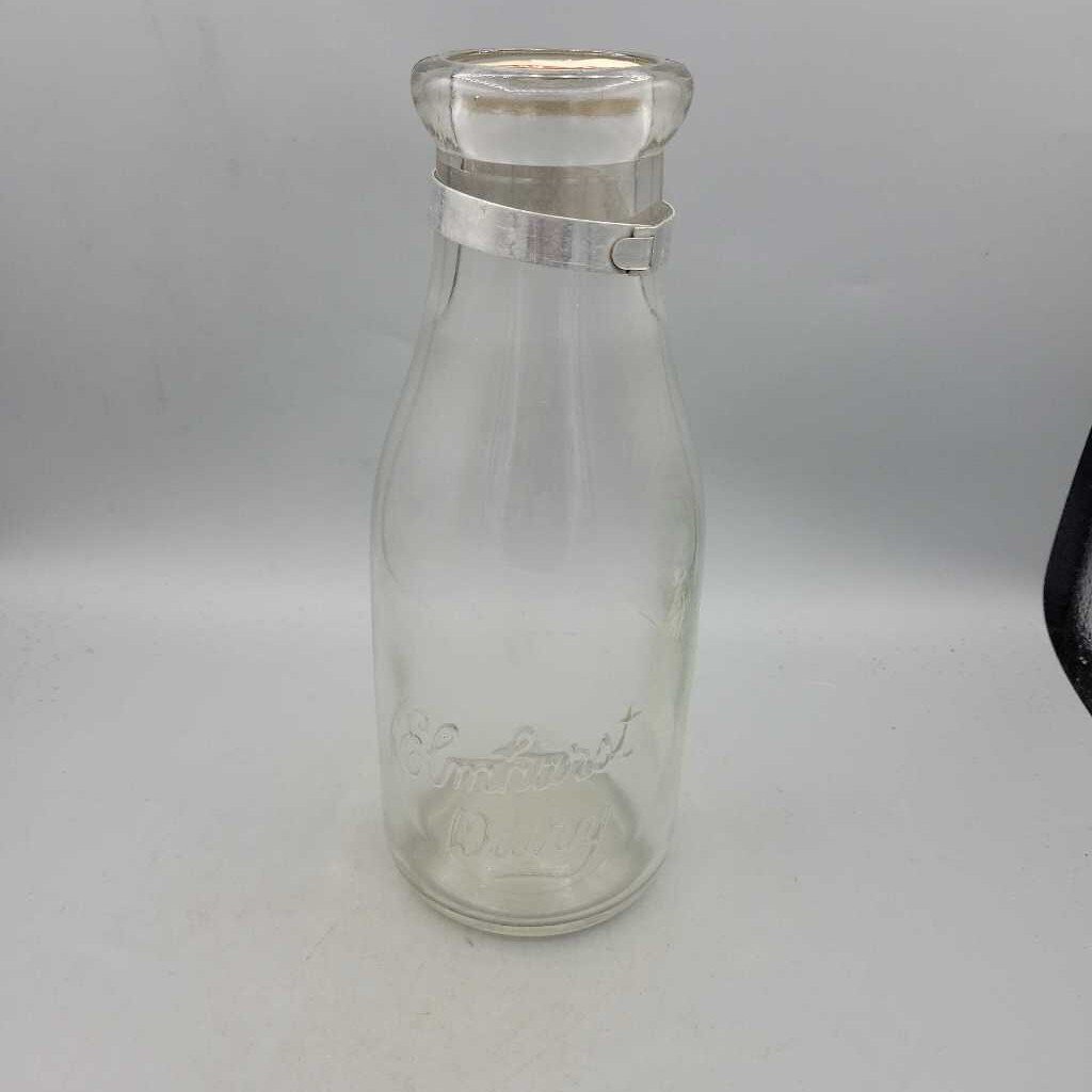 Elmhurst Dairy Quart Milk Bottle (JAS)