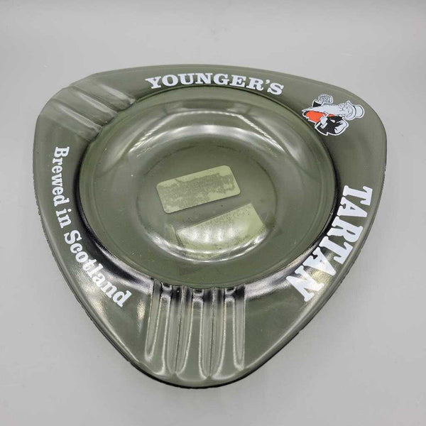 JL Younger's TARTAN Glass Ashtray