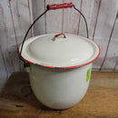 Enamelware pot with lid(JAS)