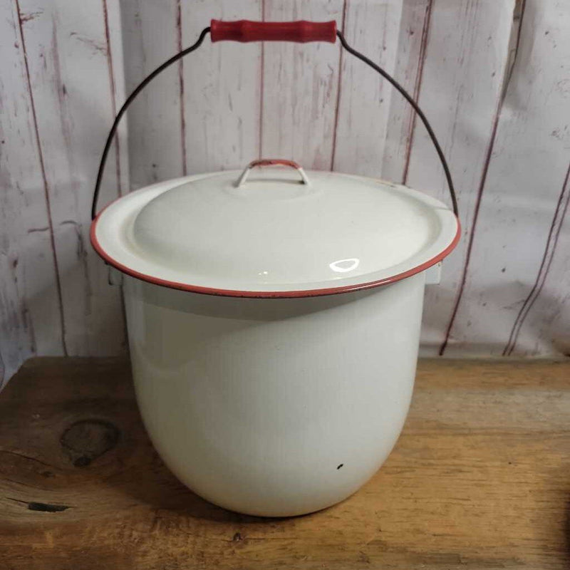 Enamelware pot with lid(JAS)