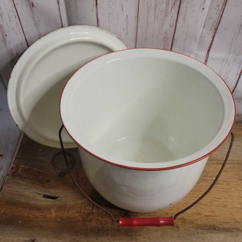 Enamelware pot with lid(JAS)