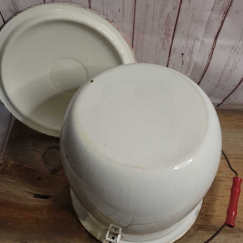 Enamelware pot with lid(JAS)