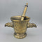 Brass Mortar and Pedestal (YVO) (410)