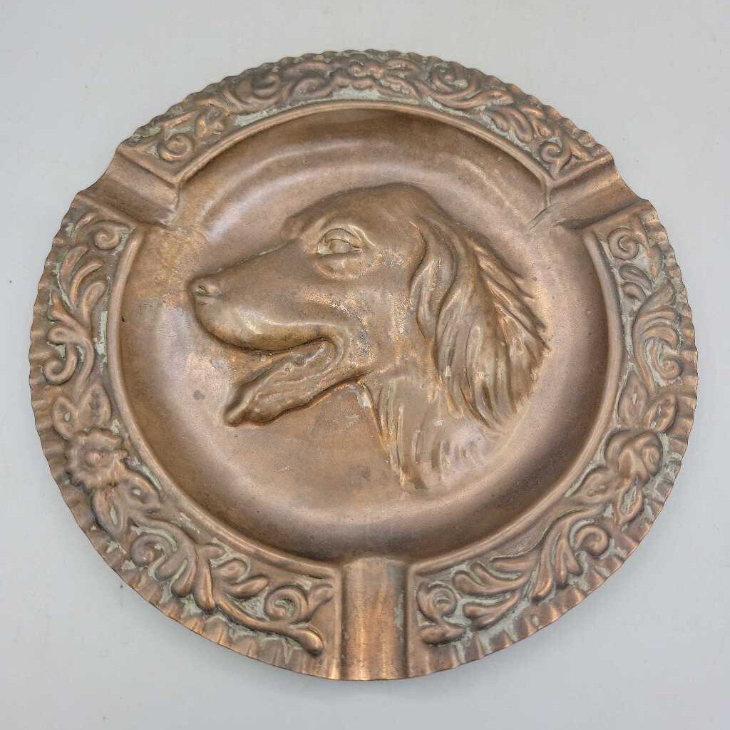 Irish Setter Copper Ashtray (JL)