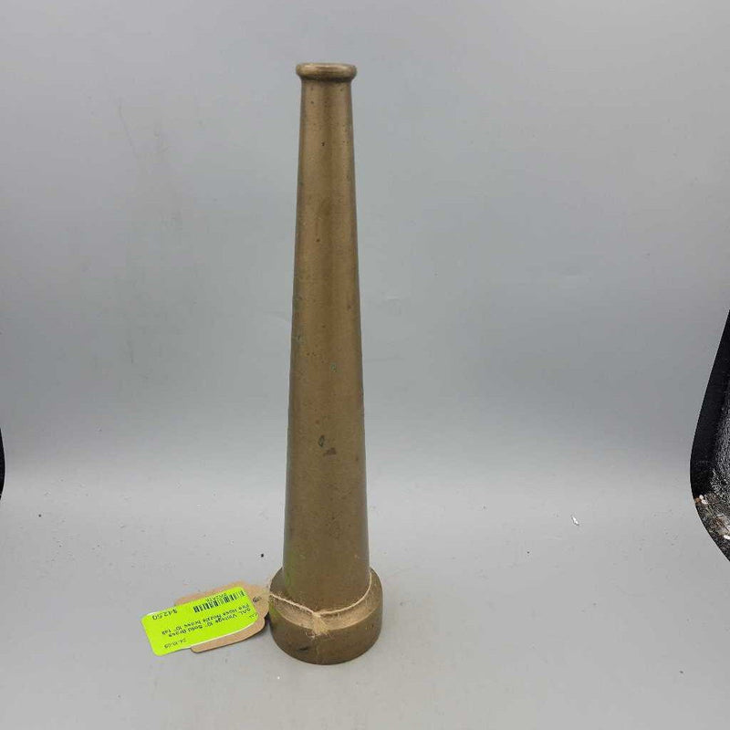 Vintage 10" Solid Brass Fire Hose Nozzle