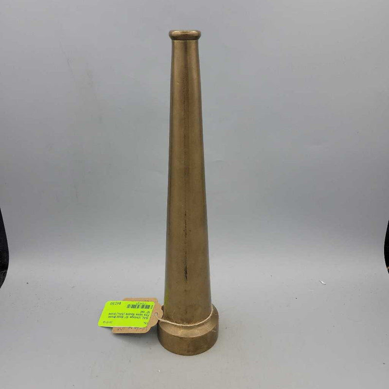 Vintage 10" Solid Brass Fire Hose Nozzle (SAL)