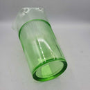 Vintage Uranium Green Glass Vase