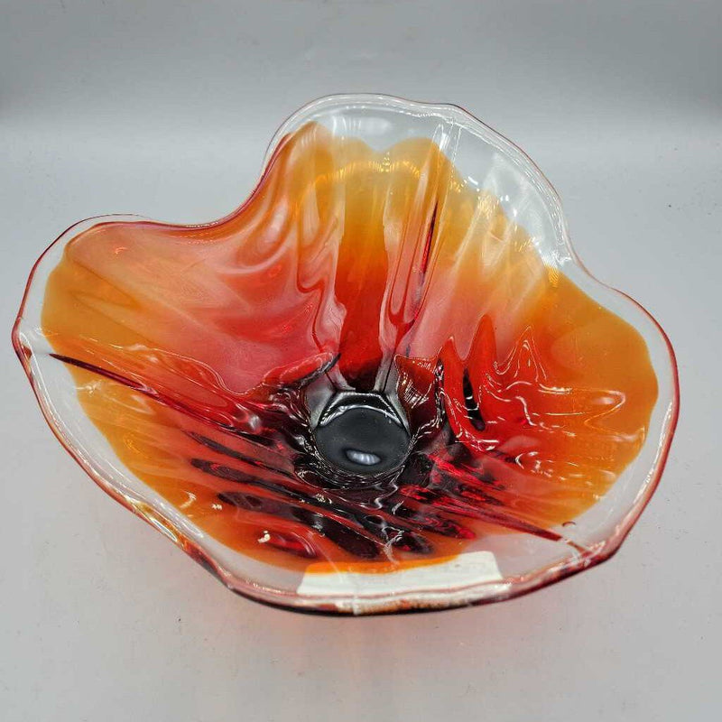 Art Glass Bowl Poppy (JAS)