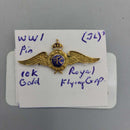 WW1 Royal Flying Corps 10K Gold Pin (JL)