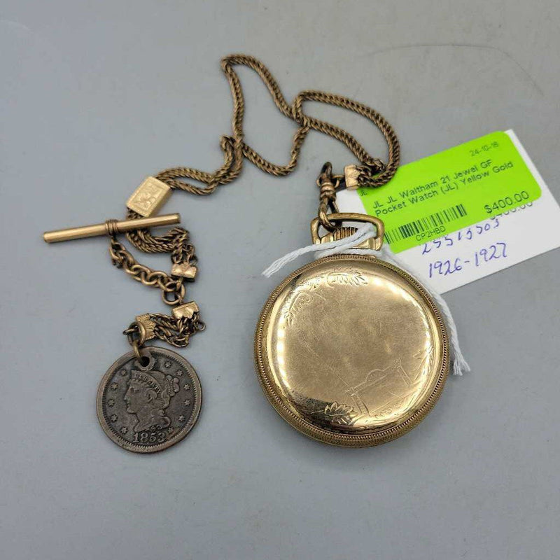 JL Waltham 21 Jewel GF Pocket Watch (JL)