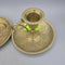 Pair Etched Brass Candleholders w Handles (CM0604)