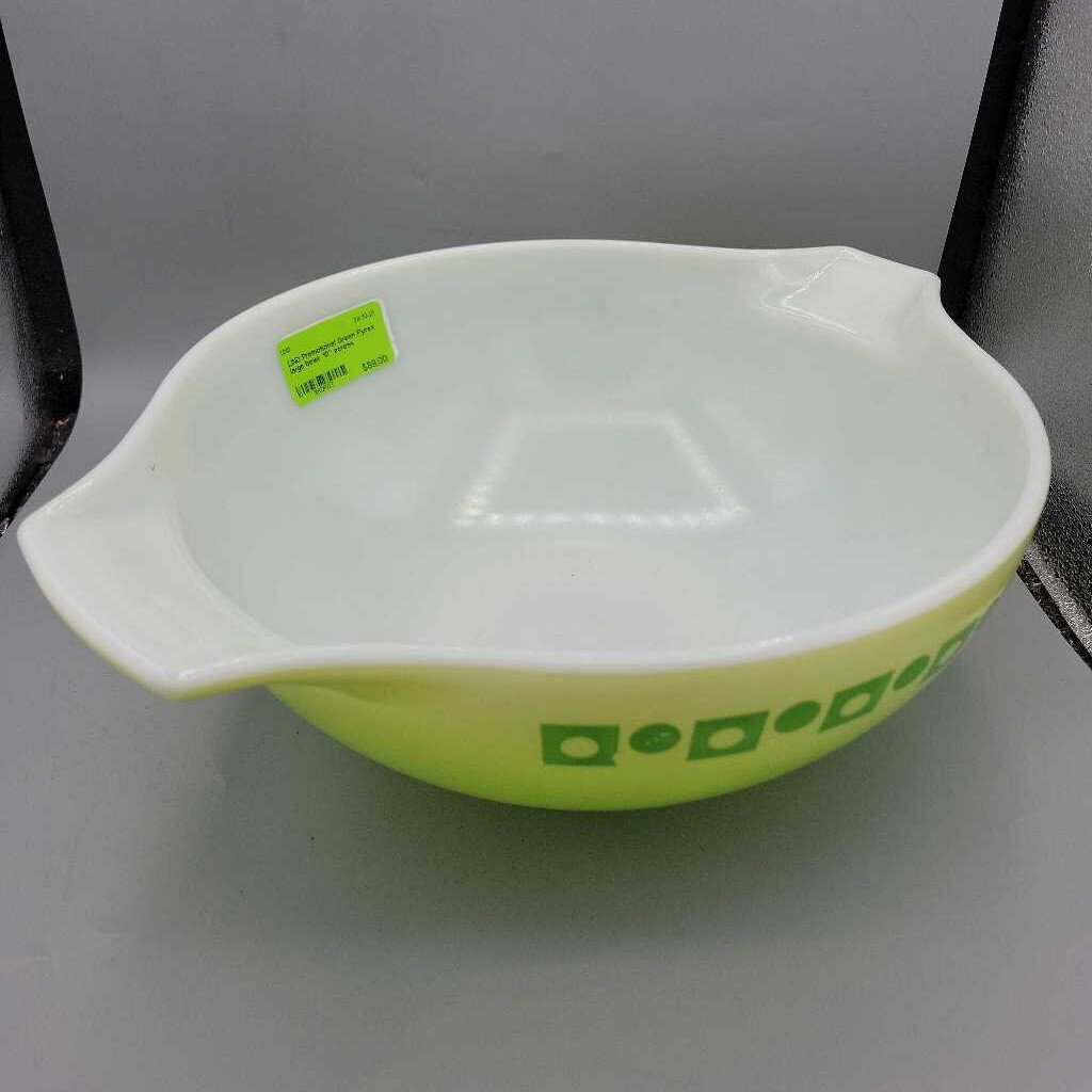 Promotional Green Pyrex large bowl