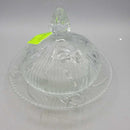 Iris Pattern Butter Dish (YVO) (410)